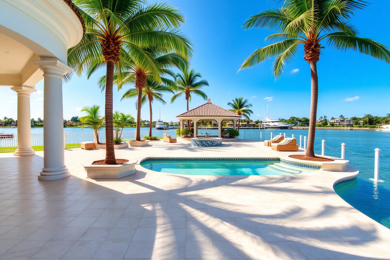 Travertine Pool Deck