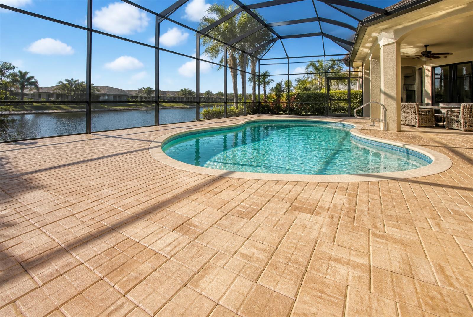 Pool Deck Clean, Re-Sand & Seal