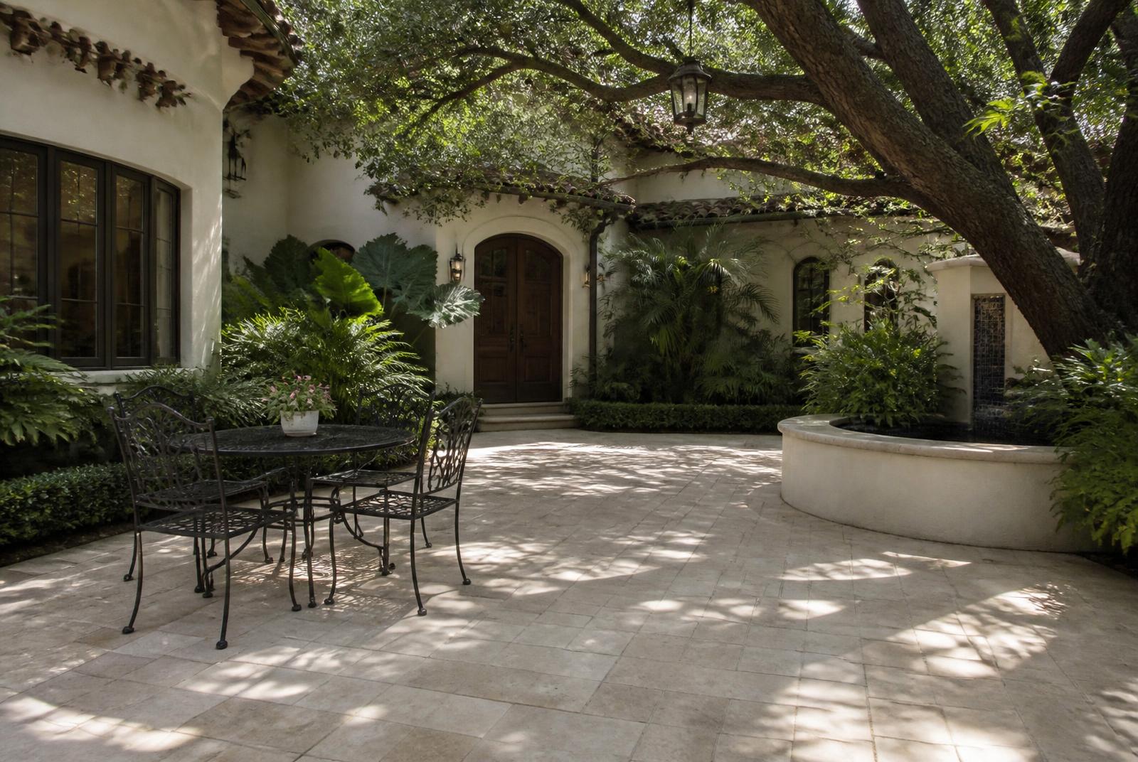 Shaded Courtyard Patio
